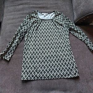 Green and white shirt